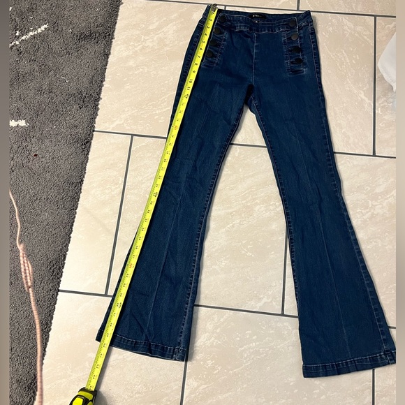 STS Blue Denim - STS Blue Retro Buttoned Denim 60’s-70’s High Waist light distressed wash size 26